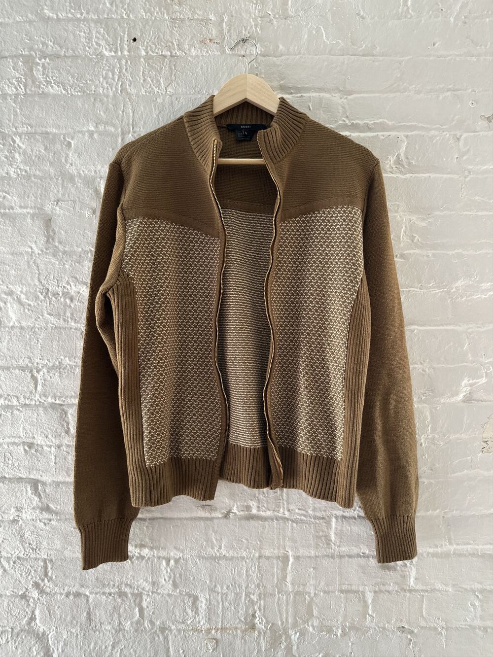 Gucci 2000s Cashmere/Silk Full Zip Sweater